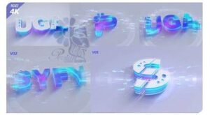 Logo Intro Elegance Flare Reveal White 3D After Effect